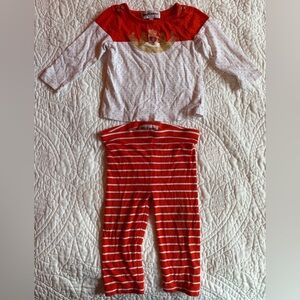 3/$30 Kids Reddish Orange Juicy Couture Pajama Set